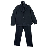 Shako' Complete 3 Piece Shirt-Jacket-Pants-Bow Tie Black For Boys