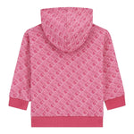 GUESS felpa chiusa con cappuccio tint unita con stampe logo Fuxia per Bambina K4YQ00KA6R4X FUXIA GUESS 