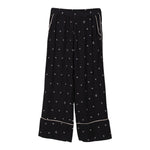 N°21 Pantalone Tinta Unita con Stampa per Bambina N2101L NERO N°21 