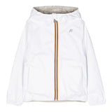 K-Way Giubbino Reversibile con Zip E Cappuccio per Bambina K61313WX BIANCO/BEIGE K-WAY 