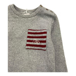 LE BEBE' maglia girocollo tinta unita con taschino Grigio per Neonato LBB5158 GRIGIO LE BEBE' 