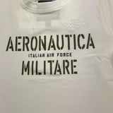 AERONAUTICA MILITARE t-shirt girocollo tinta unita con stampa Bianco per Neonato 242TS0001AJRJ6644N BIANCO AERONAUTICA MILITARE 