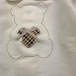 BARCELLINO completo 2pz tinta unita maglia-pantalone Bianco per Neonata DUJE BIANCO BARCELLINO 