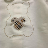 BARCELLINO completo 2pz tinta unita maglia-pantalone Bianco per Neonata DUJE BIANCO BARCELLINO 