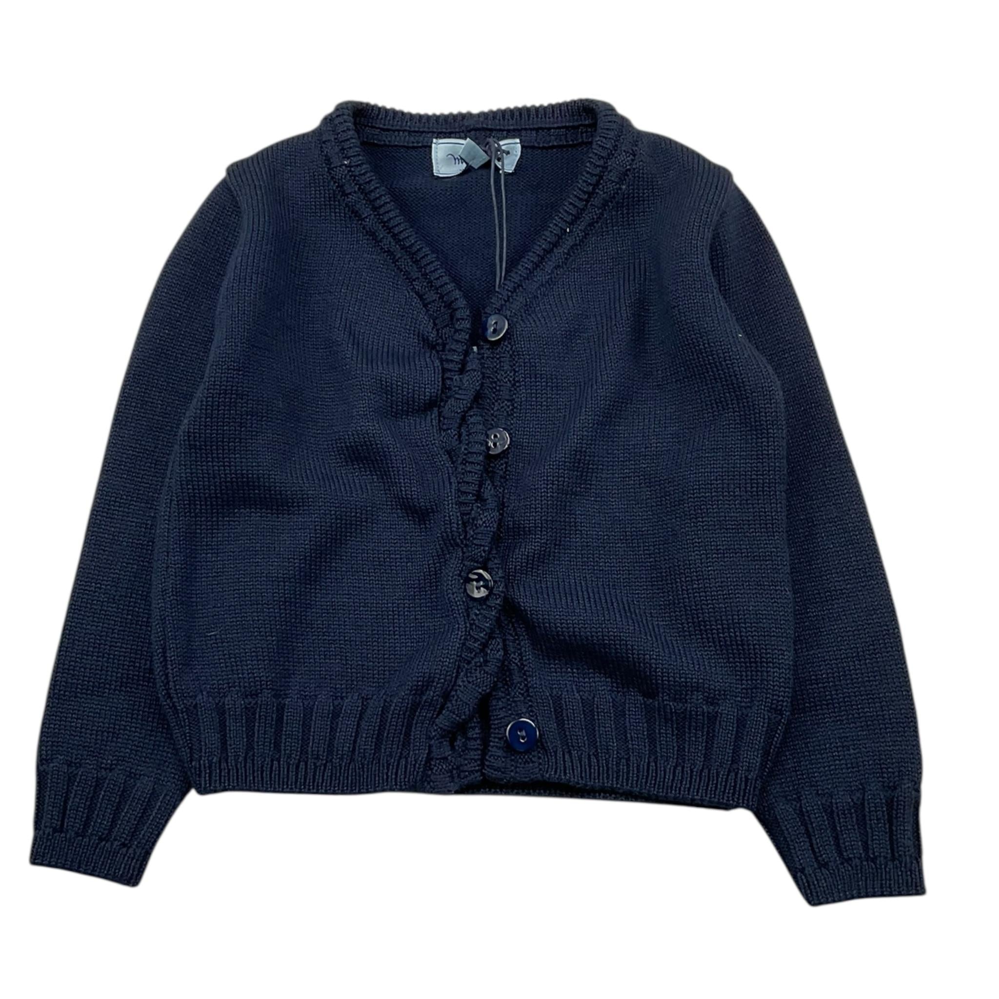 MIMISOL cardigan tinta unita con bottoni Blu per Bambina MFMA049 BLU MIMISOL 
