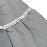 Babidu Abito Tinta Unita con Fiocco per Bambina 91405J GRIGIO BABIDU 