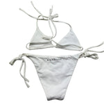John Richmond Costume 2 Pezzi Triangolo-Mutandina Tinta Unita per Bambina RGP26030CO BIANCO JOHN RICHMOND 