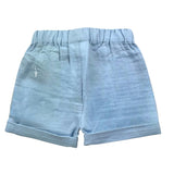 I Do Bermuda Solid Color With Elastic Waist Light Blue For Newborn