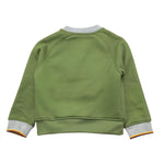 K-WAY felpa bicolore girocollo con logo Verde per Bambino K2131RWX VERDE K-WAY 