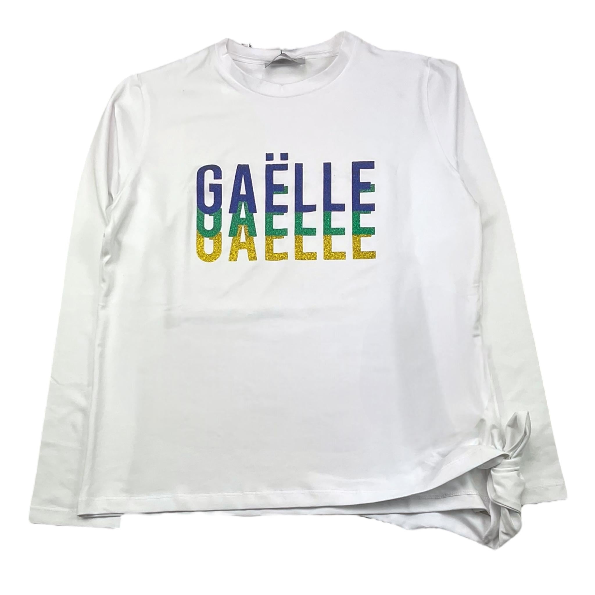 GAELLE shirt girocollo tinta unita con stampe in contrasto Bianco per Bambina 2741M00338 BIANCO GAELLE 