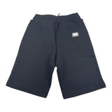 Dolce &amp; Gabbana Solid Color Bermuda Shorts In Tracksuit With Elastic Waist Black For Boys