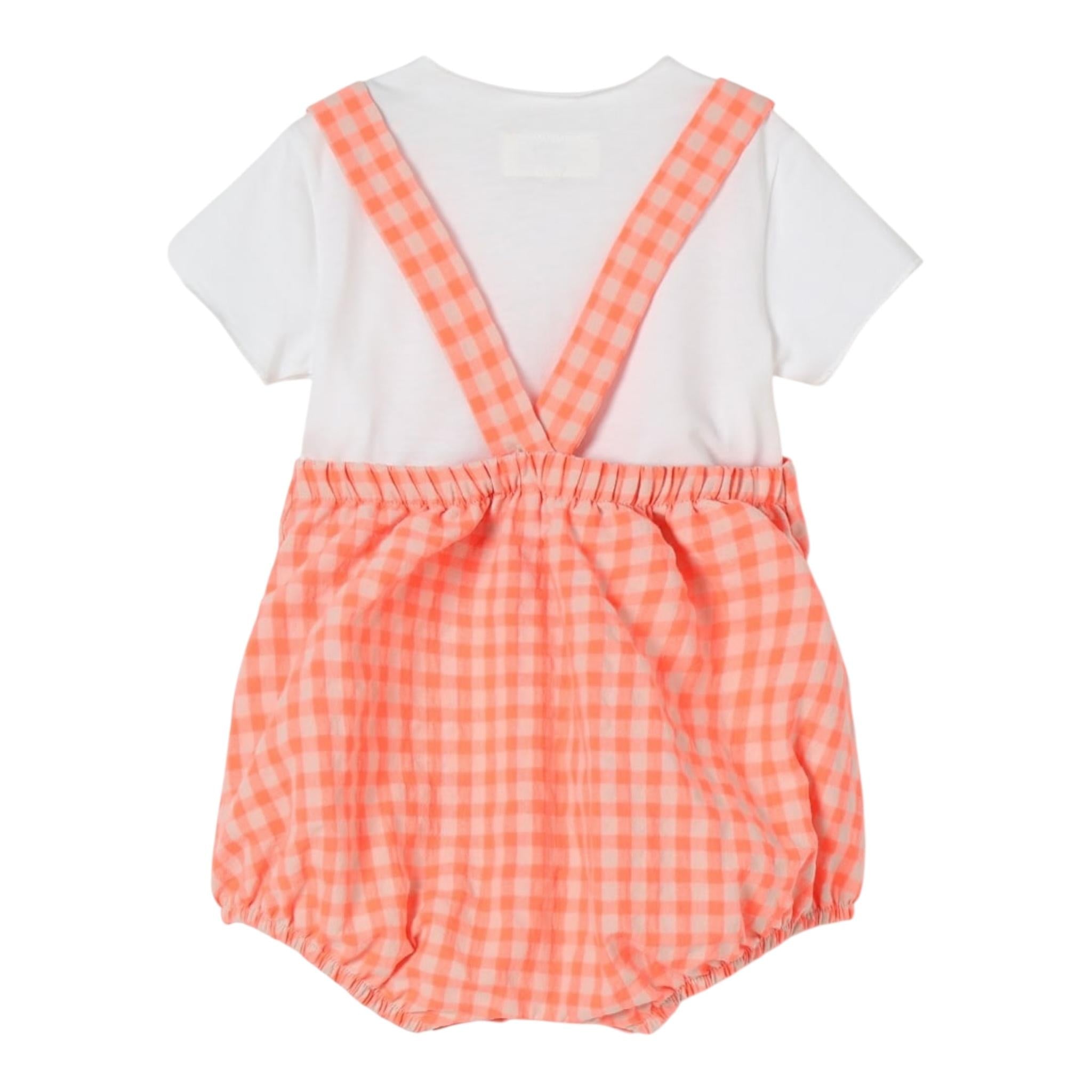 Teddy E Minou Completo 2 Pezzi T-Shirt-Pagliaccetto per Neonato E25CP063C3159X ARANCIONE FLUO TEDDY E MINOU 