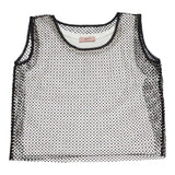 N°21 Top Giroarmica With Contrast Mesh In White/Black For Girls