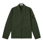 Stone Island Camicia Manica Lunga Tinta Unita con Zip per Bambino K1S161200001 VERDE STONE ISLAND 