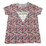 Guess T-Shirt Girocollo Tinta Unita con Stampa per Bambina K5RI15K6YW4 BIANCO GUESS 