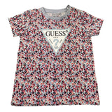 Guess T-Shirt Girocollo Tinta Unita con Stampa per Bambina K5RI15K6YW4 BIANCO GUESS 