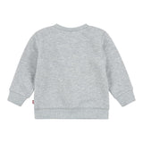 LEVI'S felpa chiusa girocollo tinta unita con stampa logo Grigio per Bambino 8E9079X GRIGIO LEVI'S 