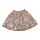 Alice Pi Solid Color Skirt with Pink Sequins for Girls