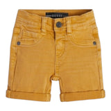 Guess Bermuda Tinta Unita con Girovita Regolabile per Neonato N1RD03WE620N GIALLO GUESS 