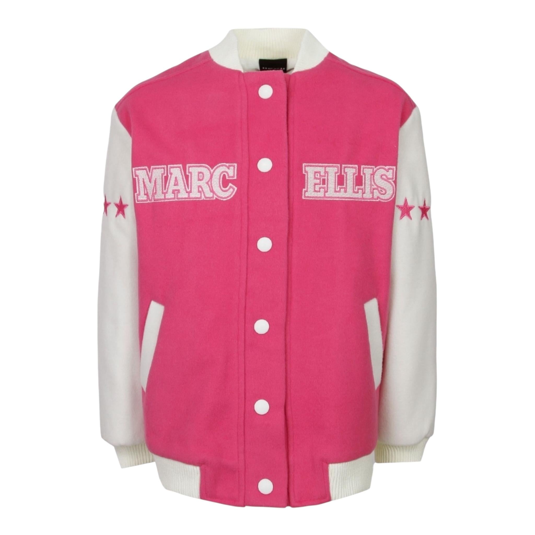 MARC ELLIS giubbino modello college tinta unita con maniche in contrasto Rosa per Bambina JMJJK15755 ROSA MARC ELLIS 