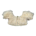 Fun & Fun Top Mezza Manica con Applicazioni Tulle per Neonata FNCBTP01046XN AVORIO FUN & FUN 