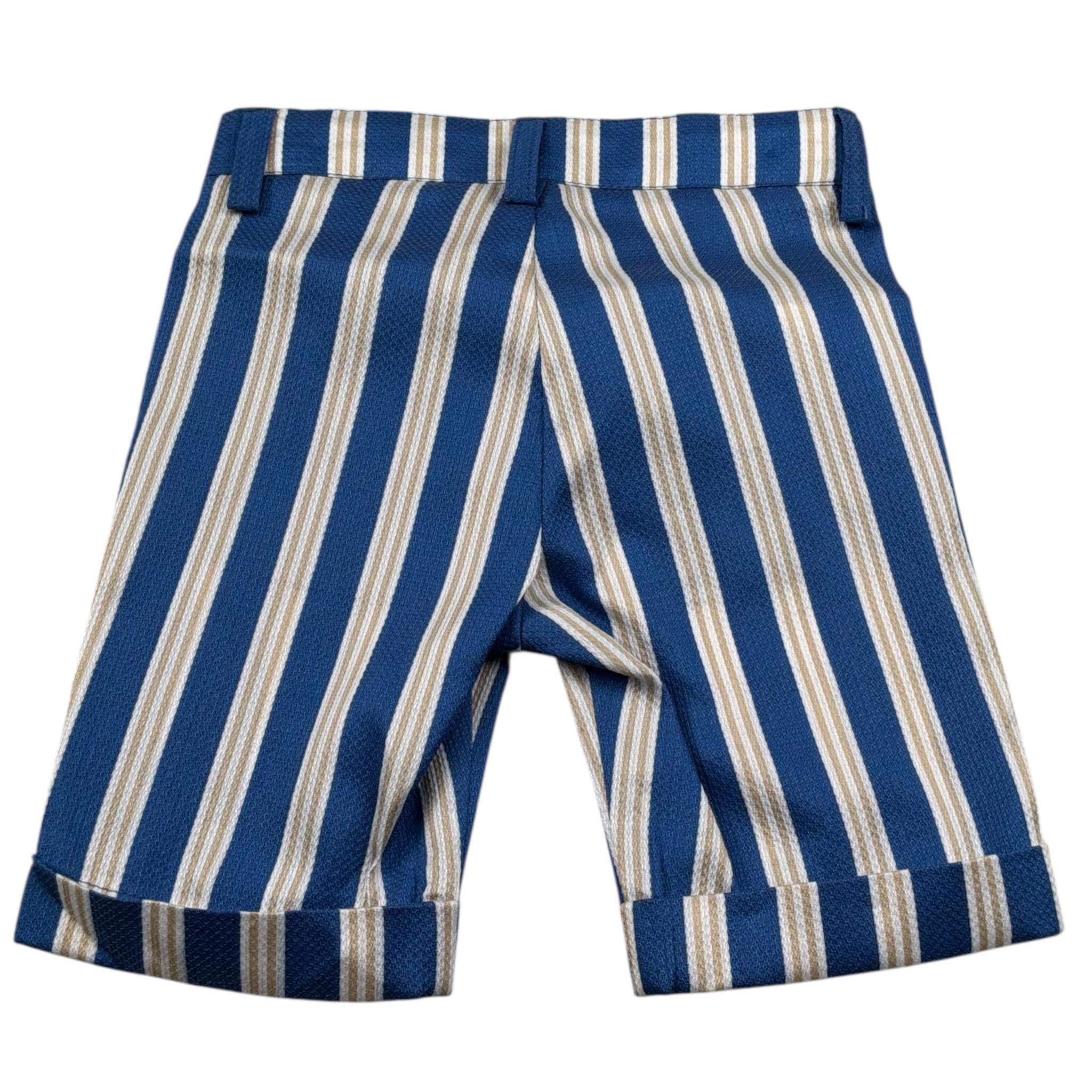 New Gereration Bermuda tinta unita Fantasia A Righe Blu per Neonato 221353N BLU NEW GERERATION 