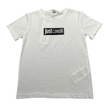 Just Cavalli T-Shirt Girocollo tinta unita con Stampa Bianco per Bambino JMTS002 BIANCO JUST CAVALLI 