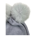 BABY LORD cappello tinta unita con pon pon Grigio per Bambina 616 GRIGIO BABY LORD 
