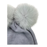 BABY LORD cappello tinta unita con pon pon Grigio per Bambina 616 GRIGIO BABY LORD 