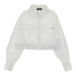 MONNALISA camicia tinta unita con elastico Bianco per Bambina 41D300 BIANCO MONNALISA 