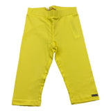 Liu Jo Solid Color Yellow Leggings for Girls