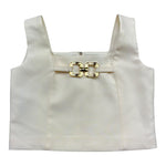 Marc Ellis Top Tinta Unita con Zip per Bambina FCJTP01134X PANNA MARC ELLIS 