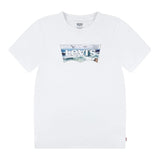 Levi'S T-Shirt Girocollo Tinta Unita con Logo per Bambino 9EM650 BIANCO LEVI'S 