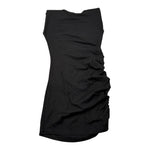 J'Aime' Abito tinta unita con Arriccio Nero per Bambina 5166G NERO J'AIME' 