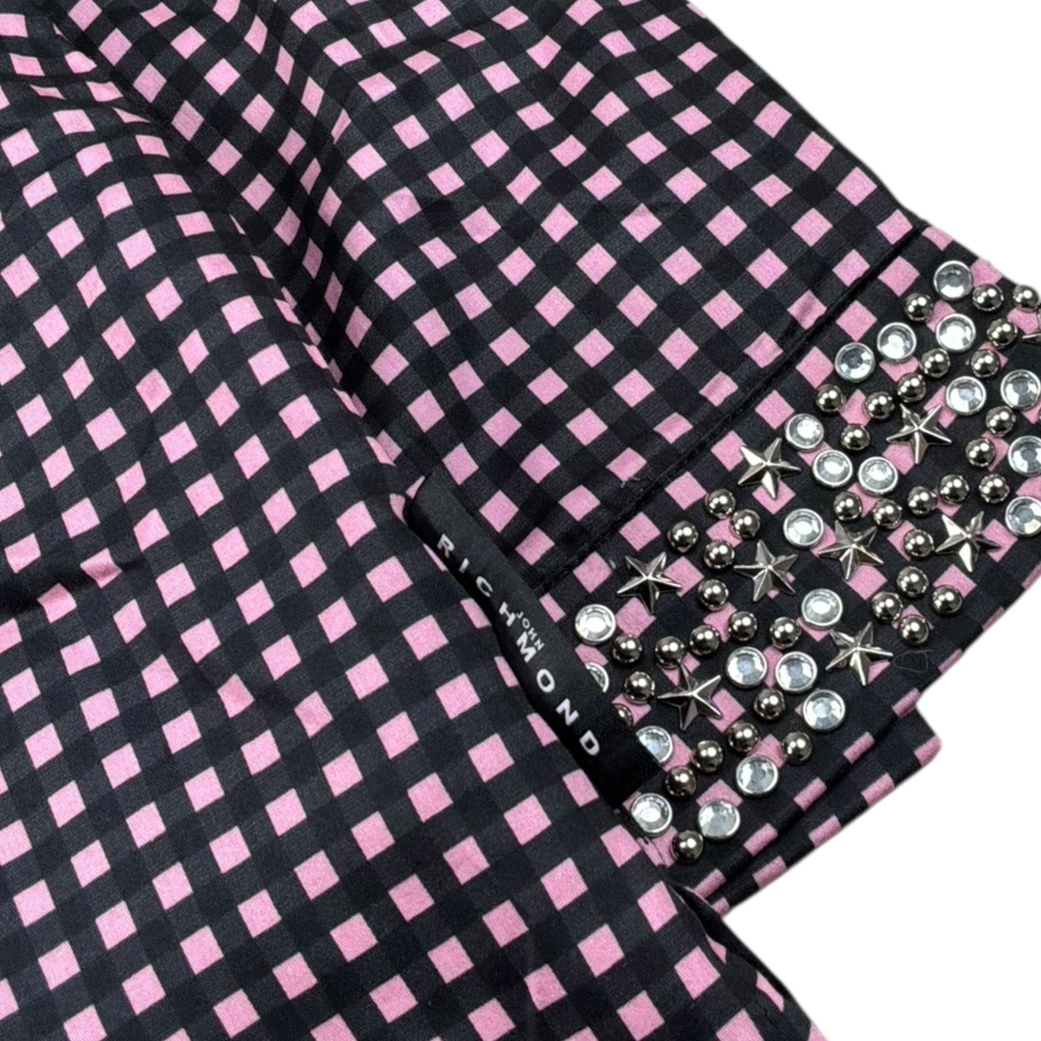 John Richmond Camicia Tinta Unita con Brillantini per Bambina RGP26107CA NERO JOHN RICHMOND 