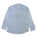Emanuel Pris Solid Color Shirt With Korean Collar Light Blue For Boys