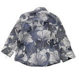 Emanuel Pris Plain Shirt With Blue Pattern For Boys