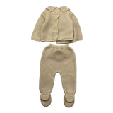 BABIDU completo 3pz maglia-ghettina-cappello Beige per Neonato 52759 BEIGE BABIDU 