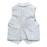 Emanuel Pris Gilet Tinta Unita con Fantasia per Neonato EPC2090BN PANNA EMANUEL PRIS 