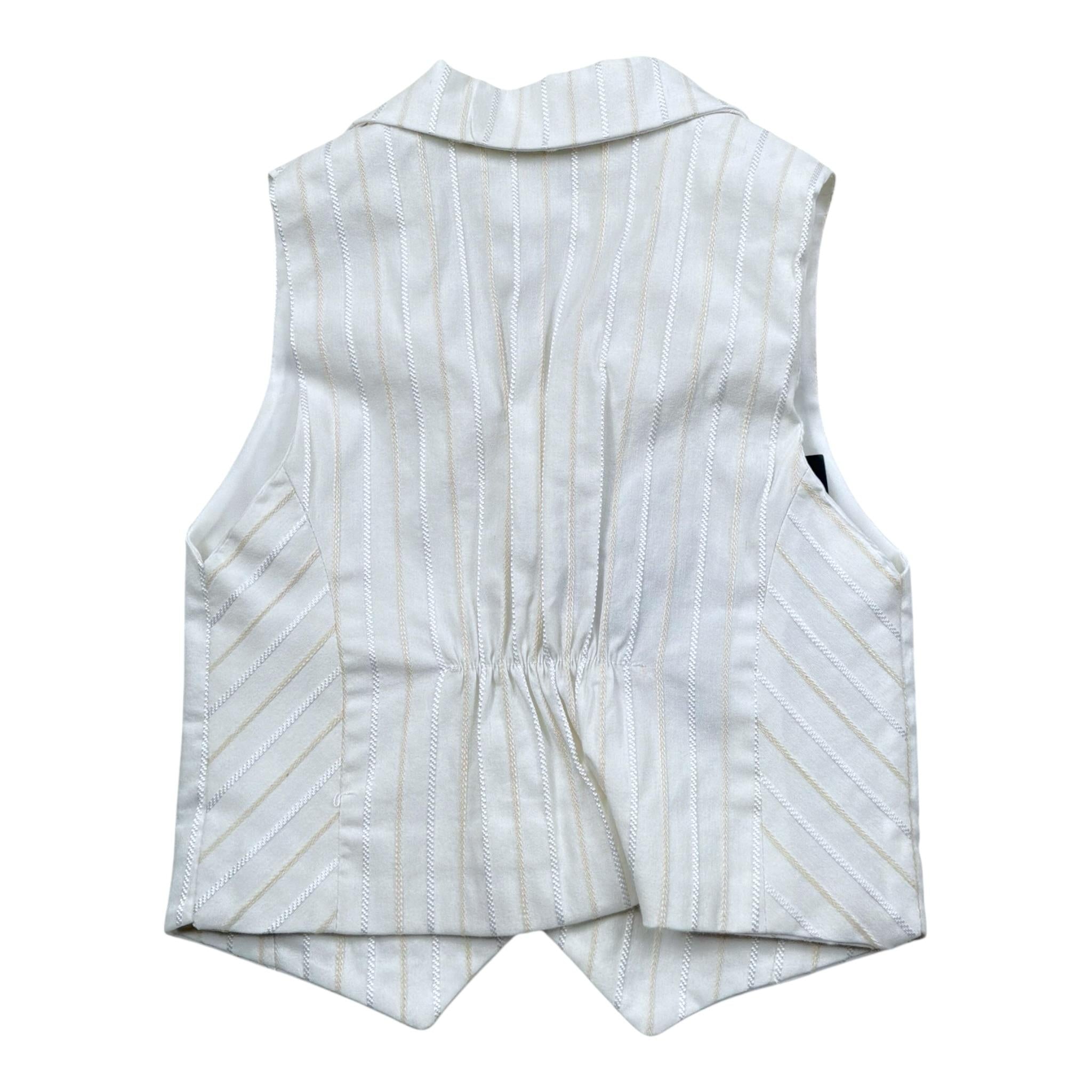 Emanuel Pris Gilet Tinta Unita con Fantasia per Neonato EPC2090BN PANNA EMANUEL PRIS 