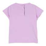 Liu Jo T-Shirt Girocollo Tinta Unita con Logo per Neonata HA5063 LILLA LIU JO 