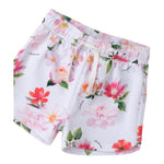 Sarabanda Short Tinta Unita con Fantasia Fiori per Bambina 0B221 BIANCO SARABANDA 