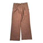 Paolo Pecora Pantalone Tinta Unita con Fantasia A Righe per Bambino PP3925 MARRONE PAOLO PECORA 