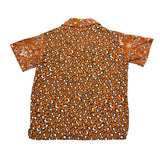 4Giveness Brown Printed Solid Color Half Sleeve Shirt For Boys
