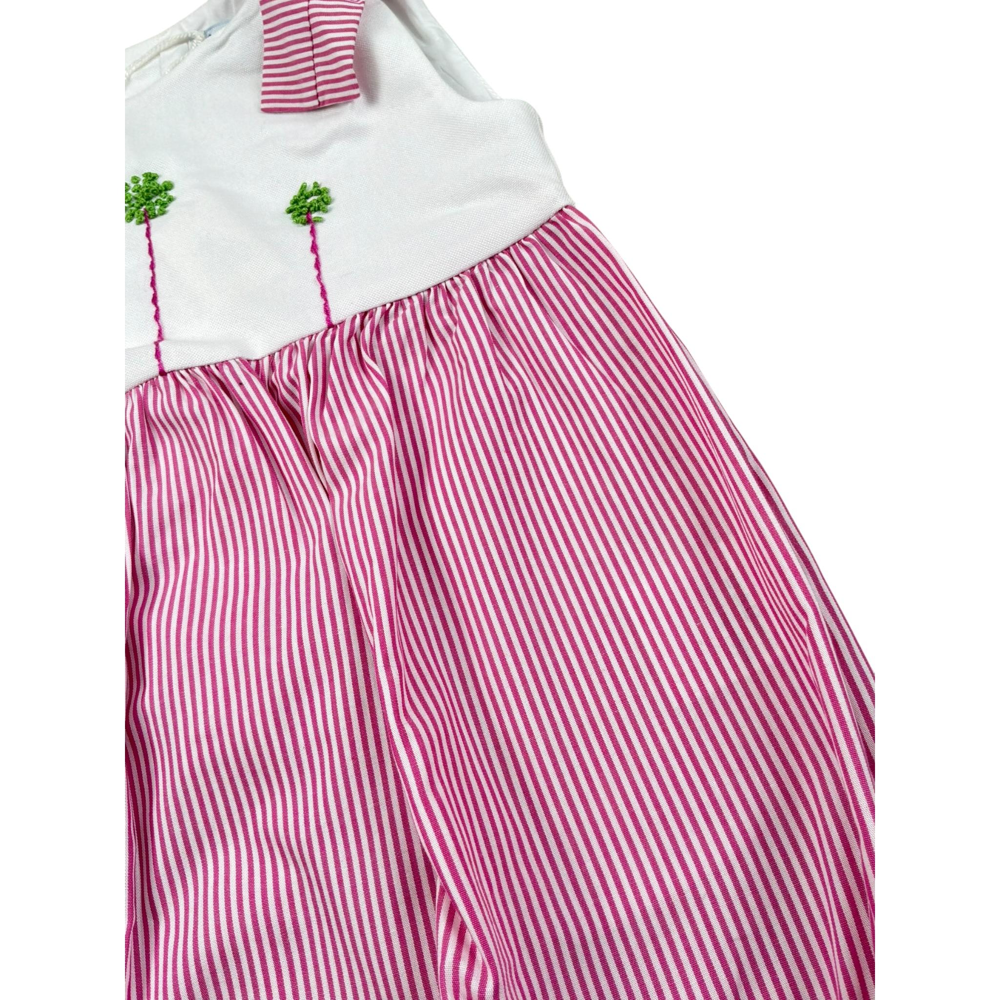 Ilfarobimbi Pagliaccett Bicolore con Fantasia A Righe per Neonata GELSOMINO BIANCO/ROSA ILFAROBIMBI 