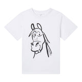 STELLA McCARTNEY t-shirt girocollo tinta unita con stampa con strappi Bianco per Bambino TV8R41 BIANCO STELLA McCARTNEY 