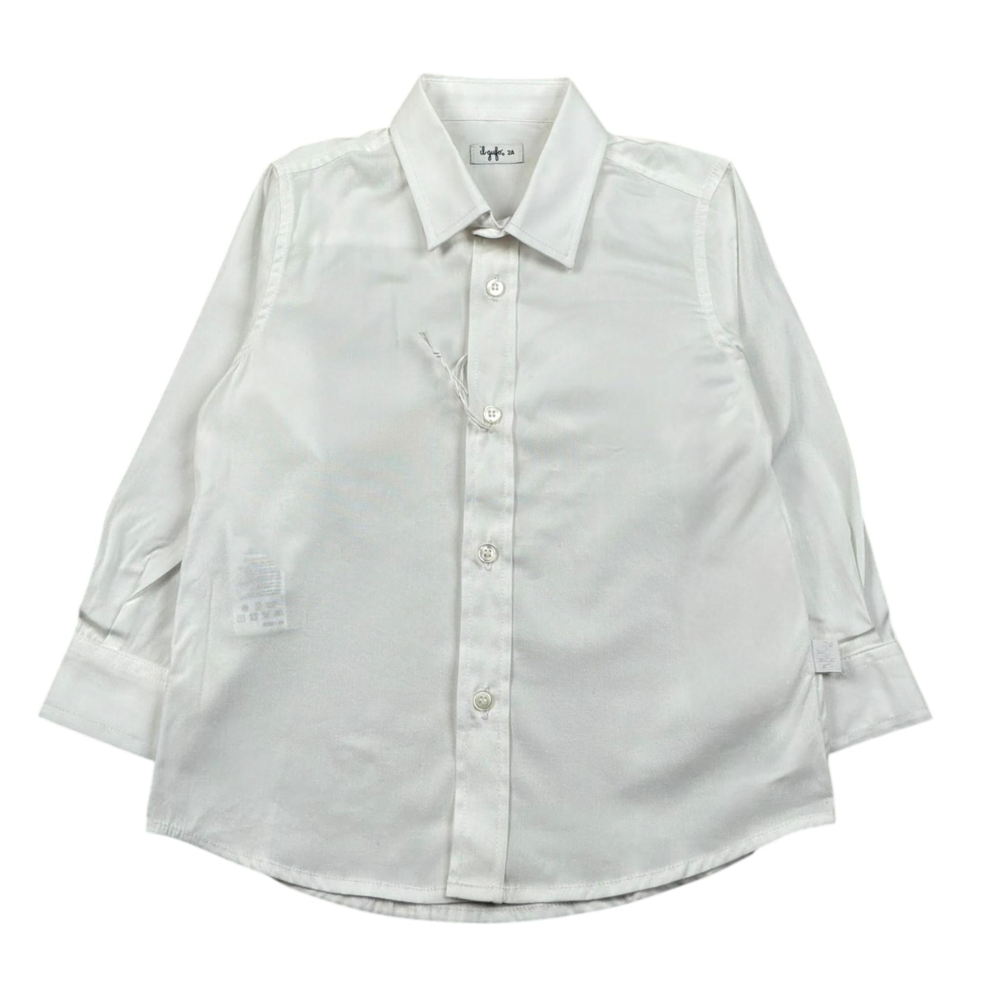 Il Gufo Camicia Manica Lunga Tnta Unita  per Neonato P25CL176C0066 BIANCO IL GUFO 