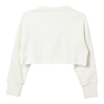 PATRIZIA PEPE felpa chiusa girocollo tinta unita cn logo Bianco per Bambina 7M0871XX BIANCO PATRIZIA PEPE 