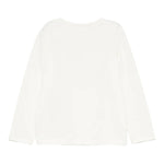 LIU JO shirt girocollo tinta unita con stampa brillantinata Panna per Bambina KF4065 PANNA LIU JO 