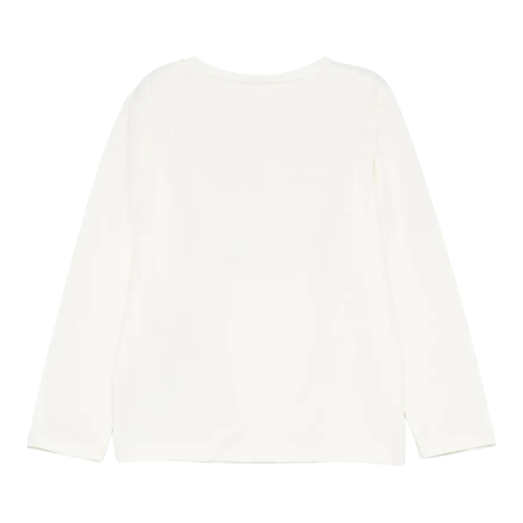 LIU JO shirt girocollo tinta unita con stampa brillantinata Panna per Bambina KF4065 PANNA LIU JO 
